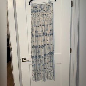 Lovestitch Blue and White Patterned Maxi Dress